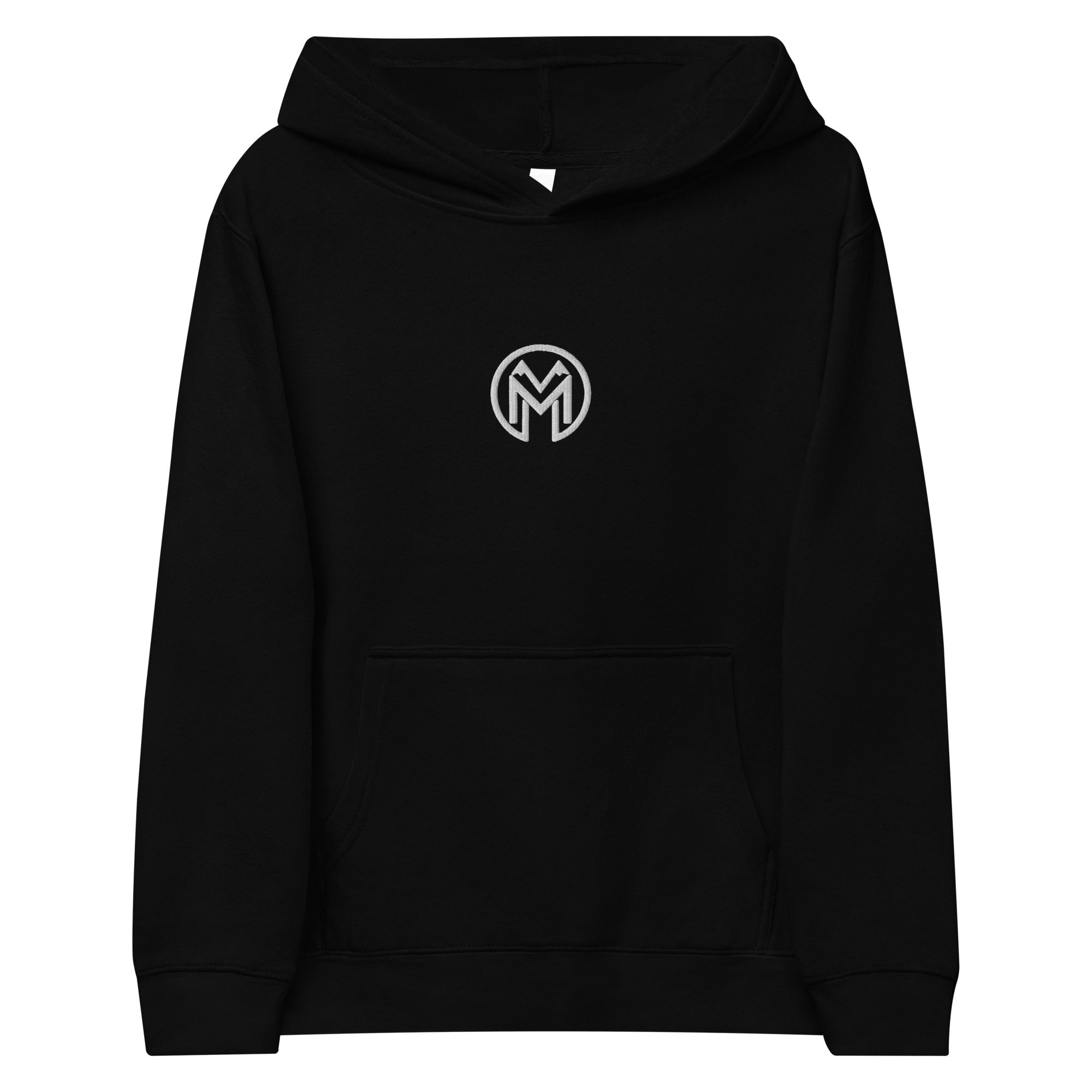 Montenégra Kids fleece hoodie - Premium Black and White-0