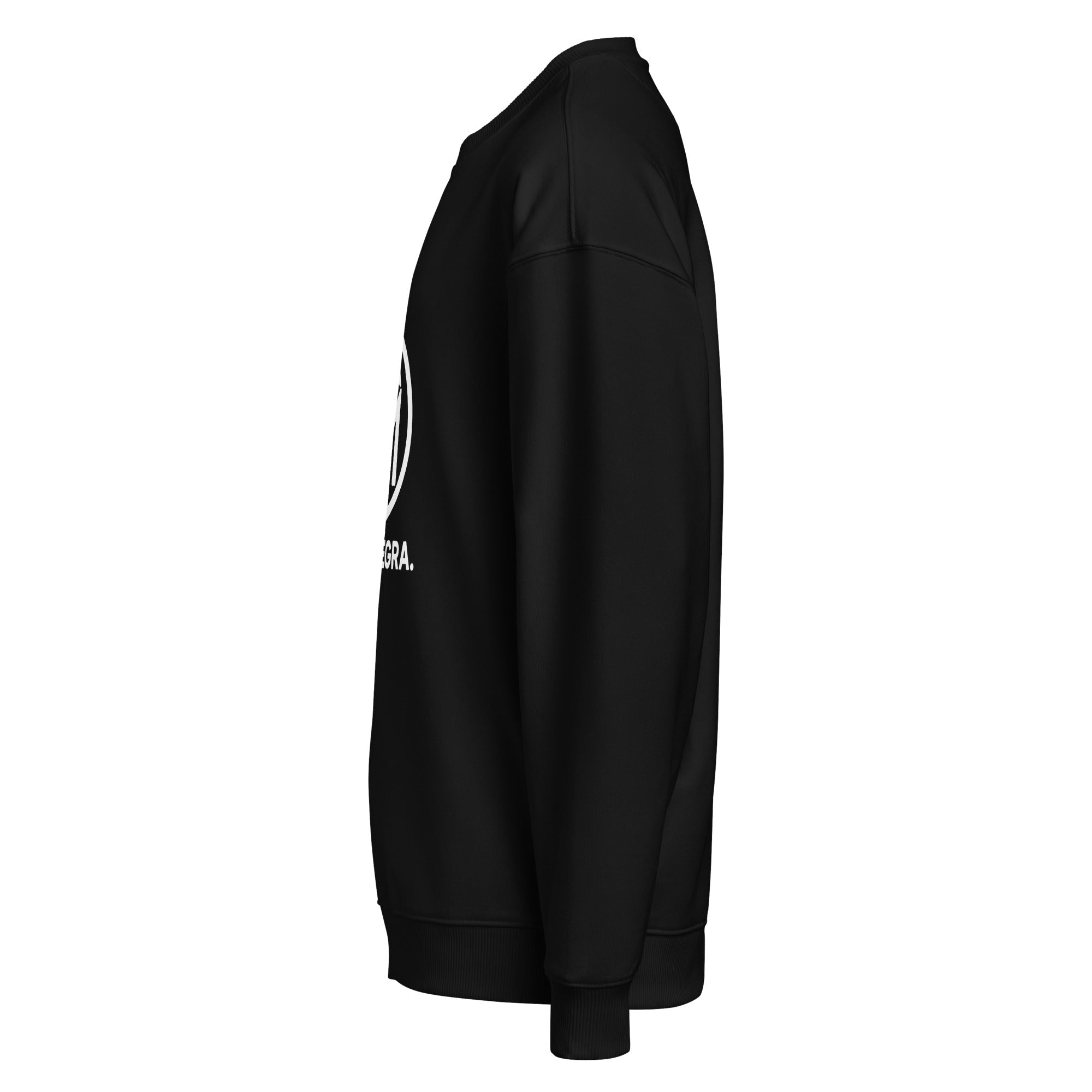 Montenégra Large Print organic oversized sweatshirt - Premium Black and White-2