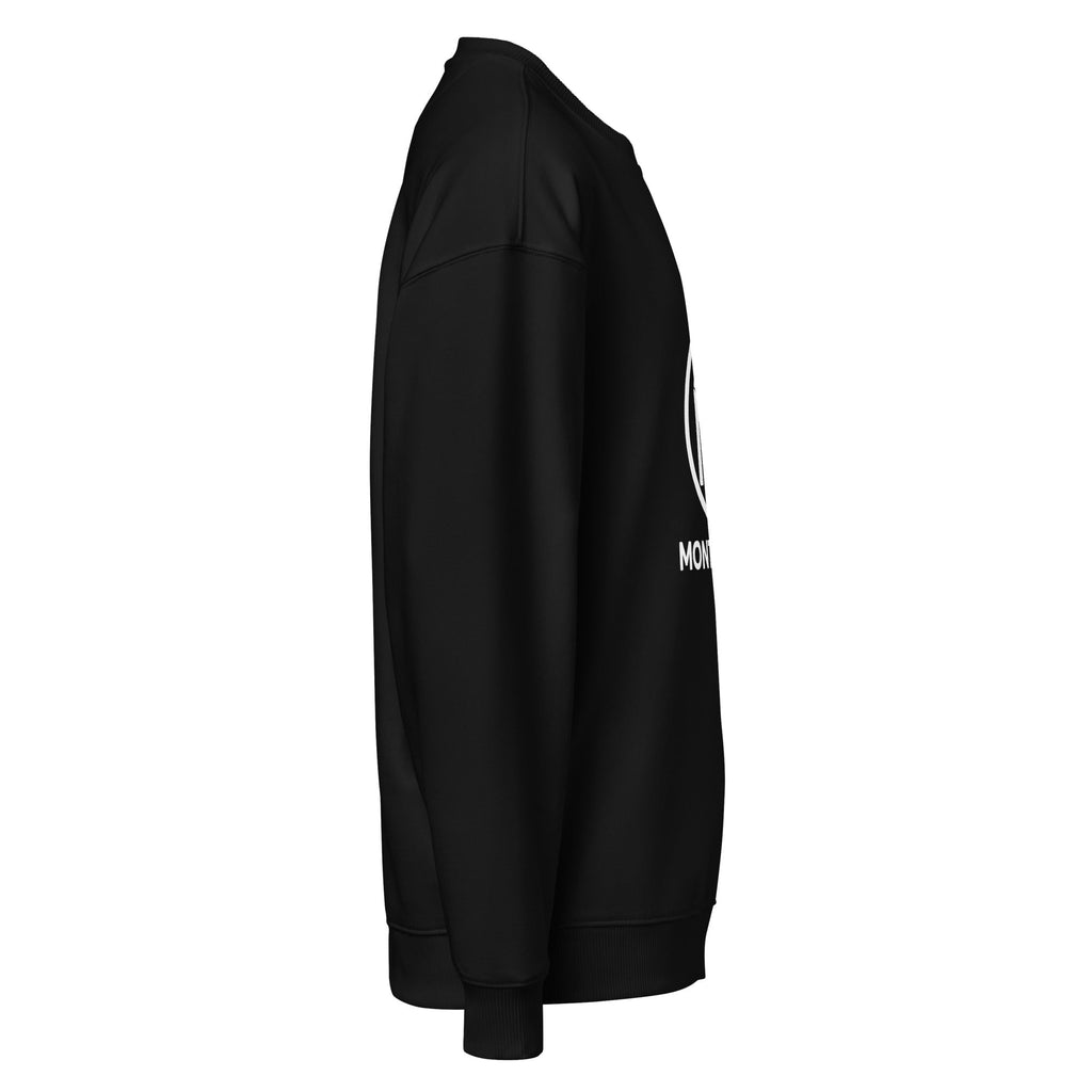 Montenégra Large Print organic oversized sweatshirt - Premium Black and White-3