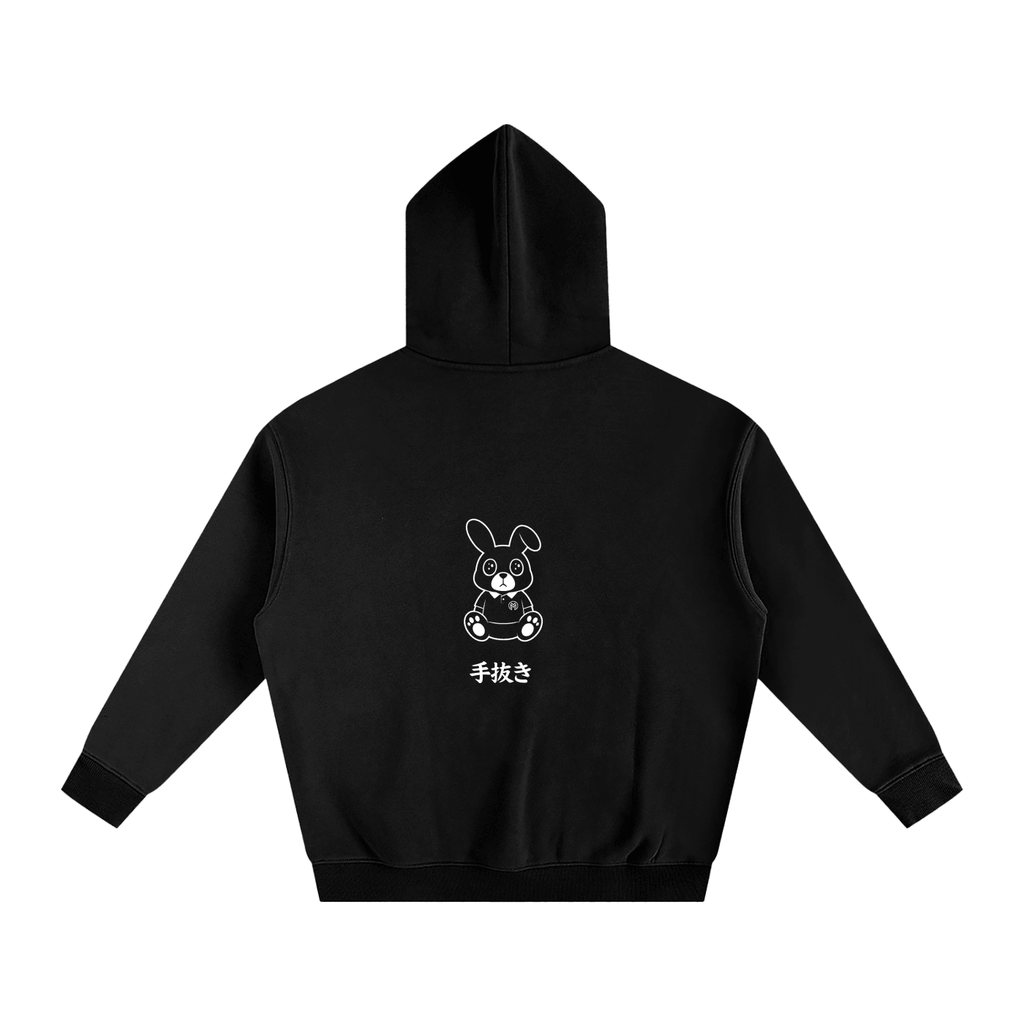 Montenegra Oversize Fleeced Hoodie - Rabbit Hole-1