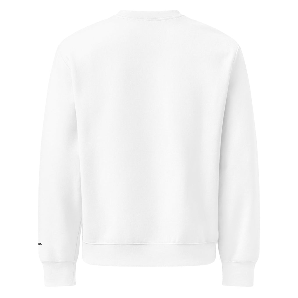 Montenégra oversized heavyweight sweatshirt - Silky White and Black-1