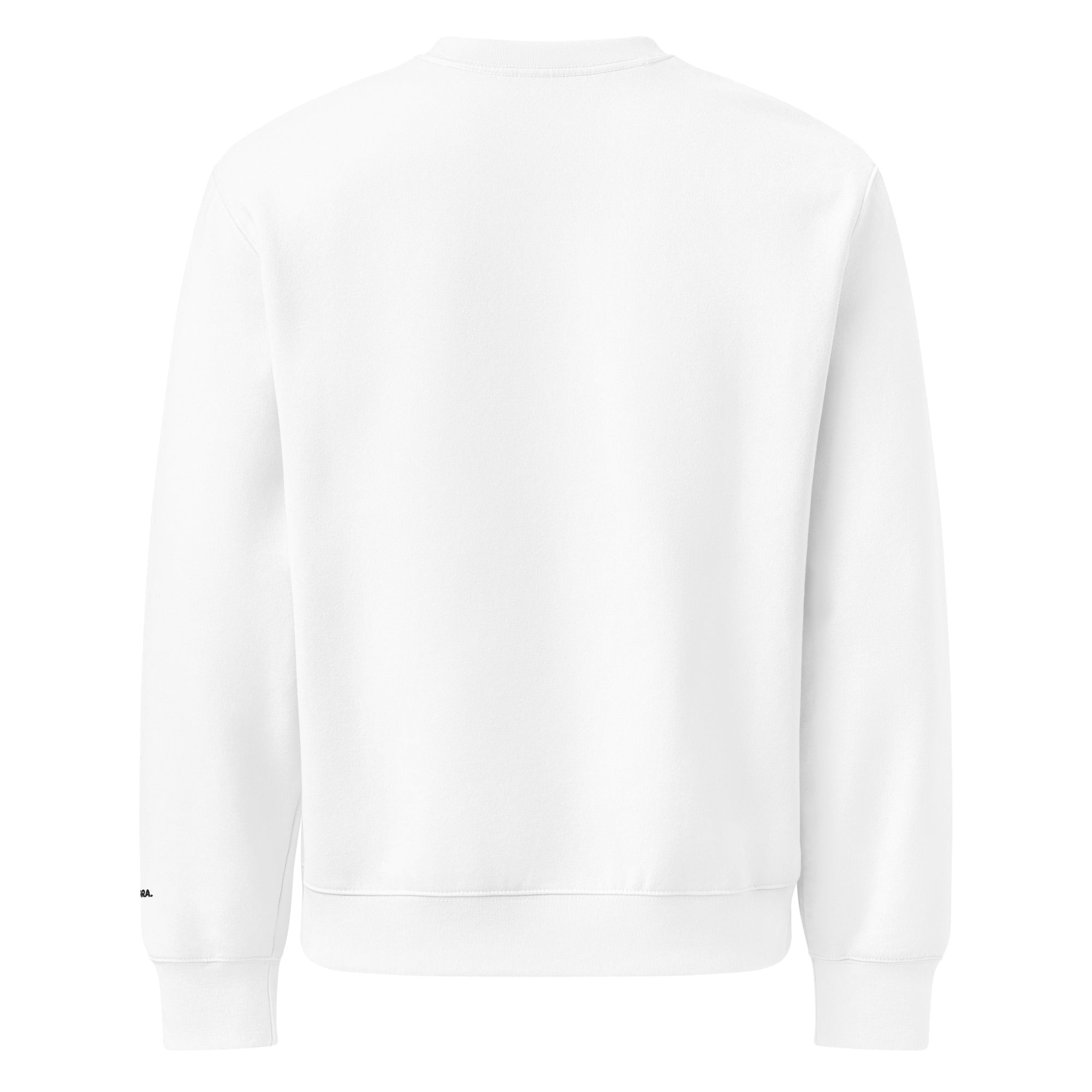 Montenégra oversized heavyweight sweatshirt - Silky White and Black-1