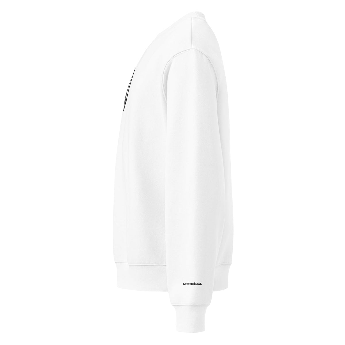 Montenégra oversized heavyweight sweatshirt - Silky White and Black-2