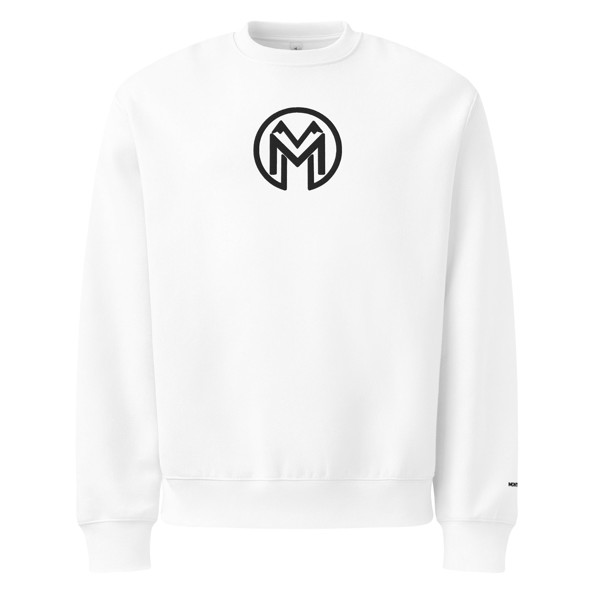 Montenégra oversized heavyweight sweatshirt - Silky White and Black-0