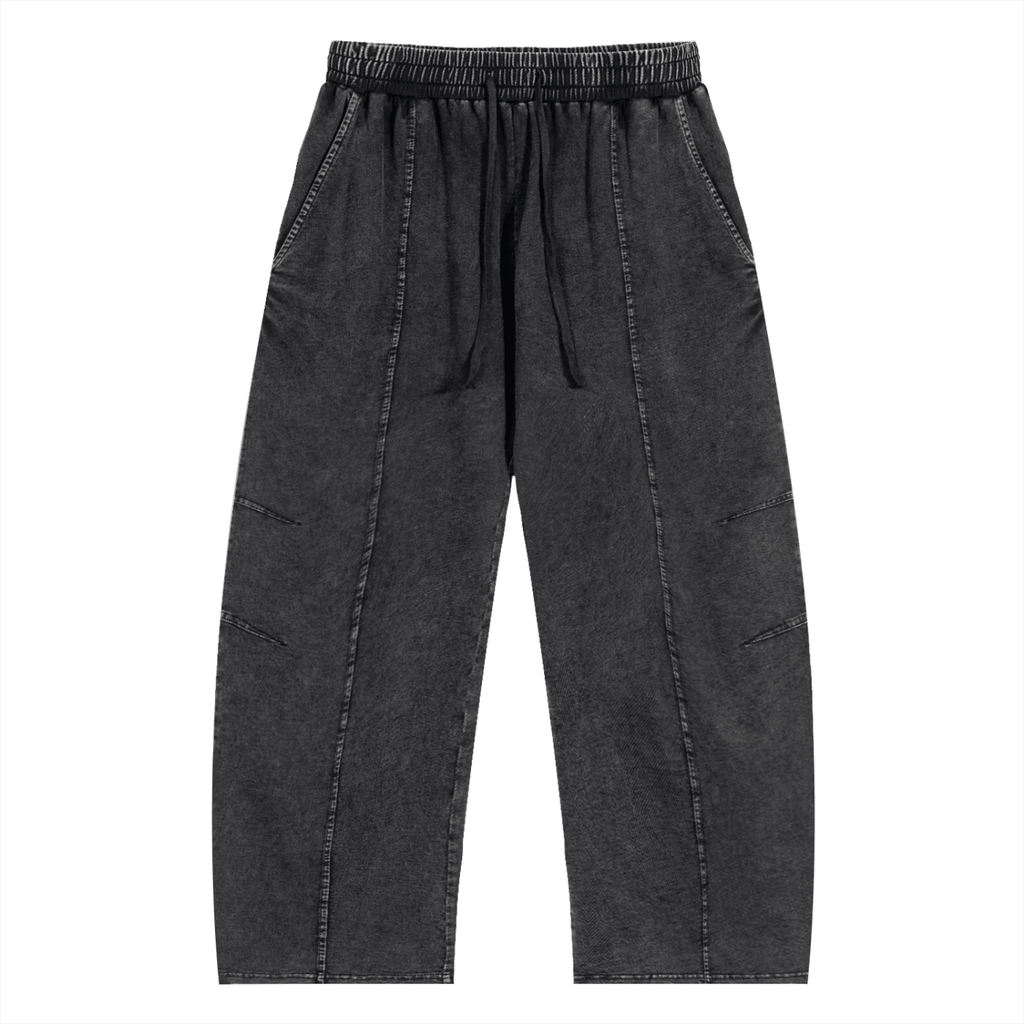 Montenégra Snow Wash Drawstring Cotton Pants-1