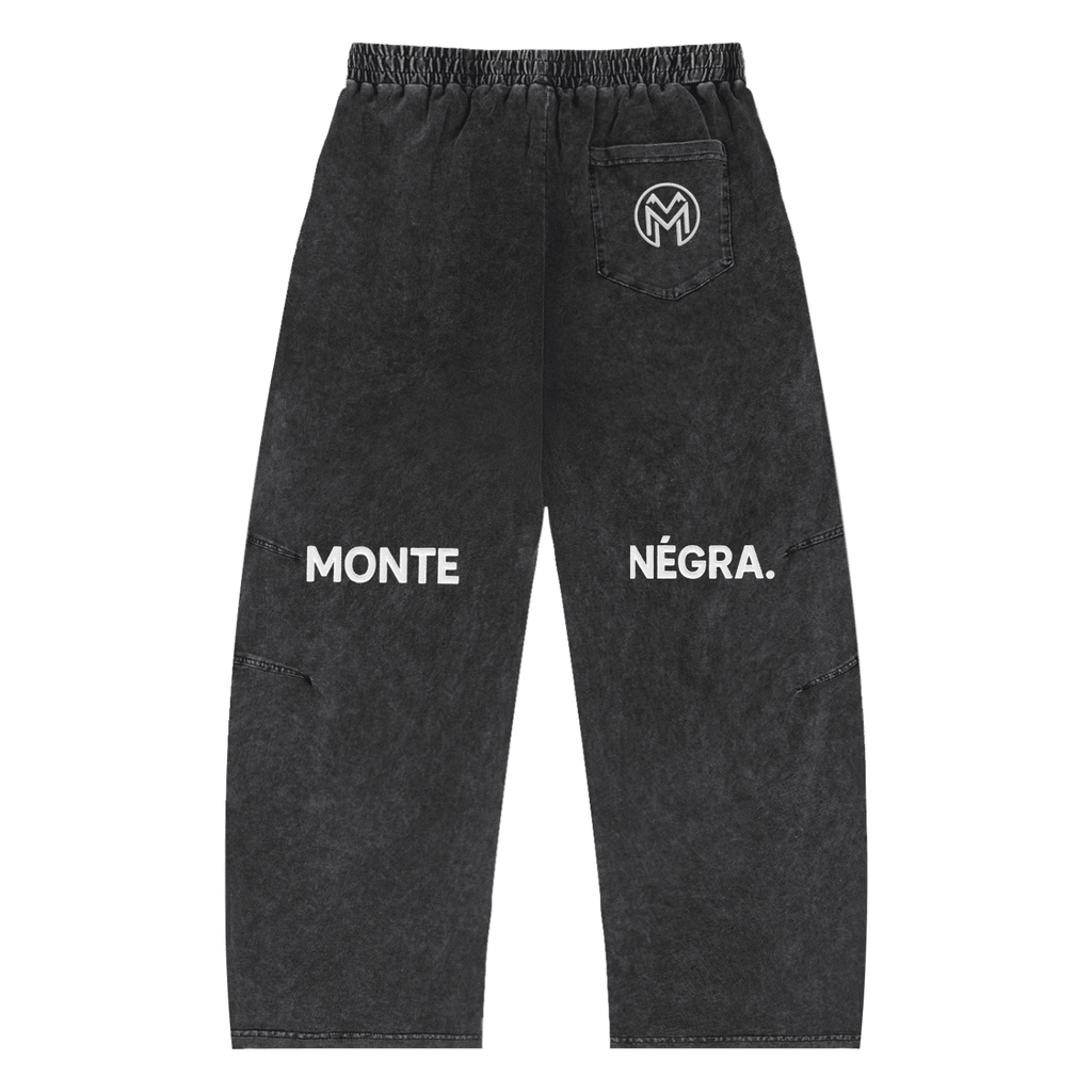 Montenégra Snow Wash Drawstring Cotton Pants-0
