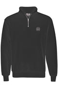 Montenégra USA Made Quarter Zip Pullover - Premium Black and White-0
