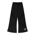 Montenégra Wide Leg Drawstring Sweatpants - Premium Black and White-0