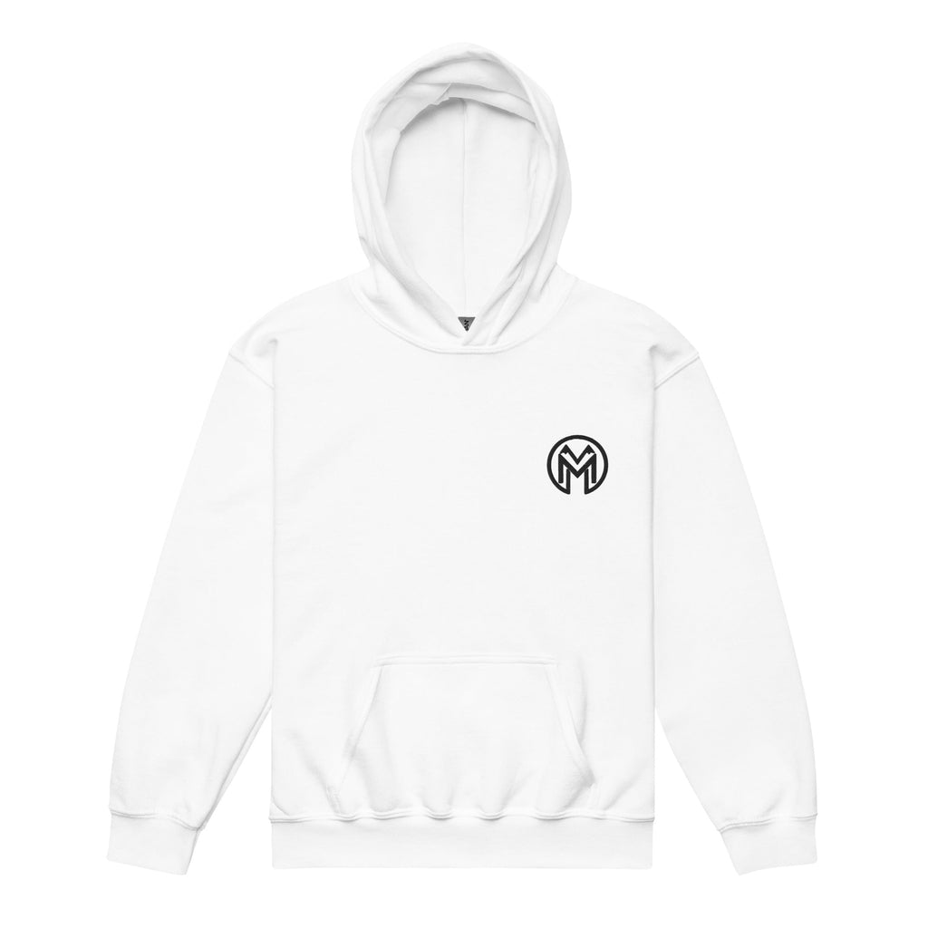 Montenégra Youth heavy blend hoodie - Silky White and Black-0