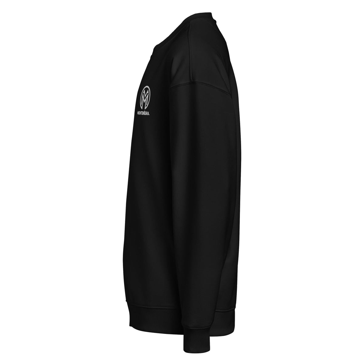 Montrnégra organic oversized sweatshirt - Premium Black and White-2