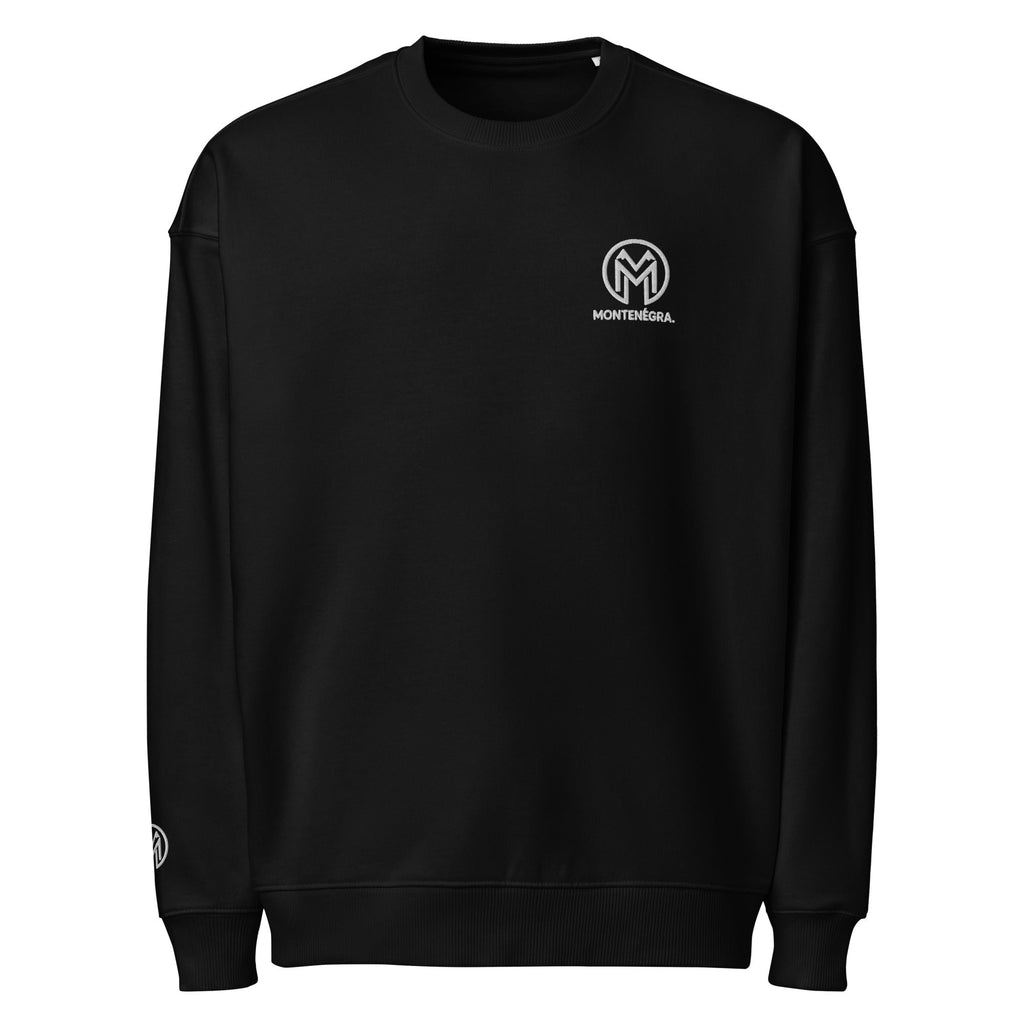 Montrnégra organic oversized sweatshirt - Premium Black and White-0