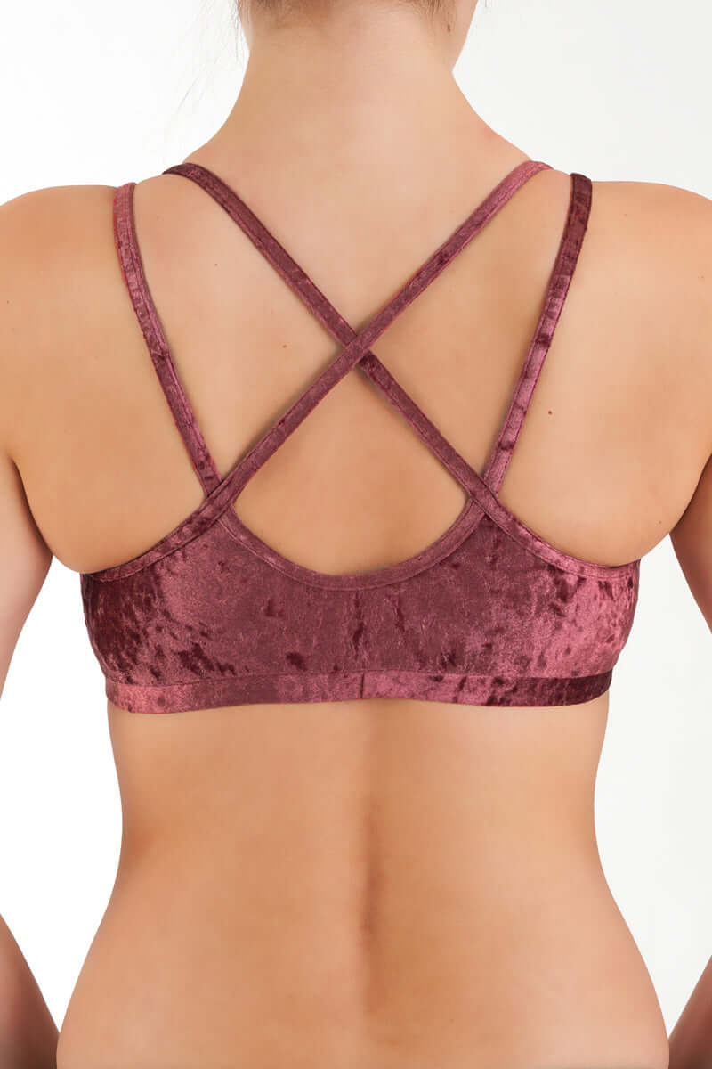 Dragonfly-Velvet Sports Bra, Medium Support – Nicole